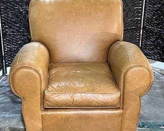 Pottery Barn Leather Arm Chair