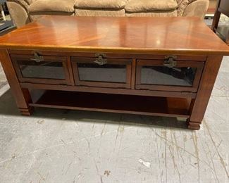 Unique Coffee Table 3 Drawer and Open Storage