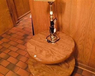 End table, lamp