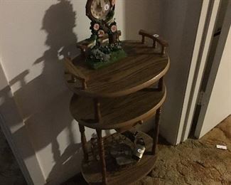 Small table, clock