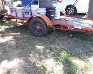Single Axle Flatbed Trailer