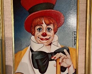 Lithograph of Carol Burnette signed by Red Skelton