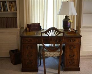 Mahogany desk and chair