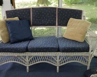 Vintage wicker sofa