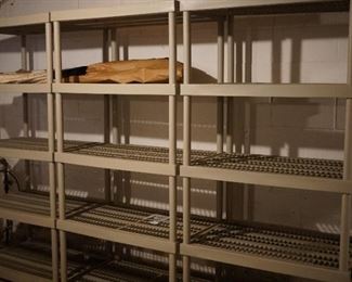 Plastic shelving