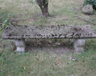 Cement Garden Bench