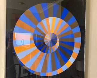 Vaserely signed lithograph