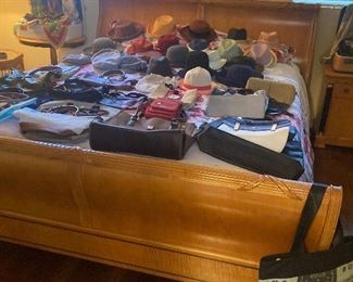 Hats and silk scarves