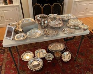 sterling silver and silver plate, many fine pieces