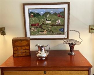 Nancy Lubeck folk art & sterling items