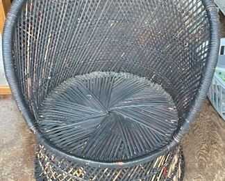 VINTAGE WICKER CHAIR (NO CUSHION(S))