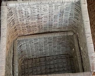 VINTAGE WICKER HAMPER