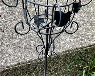WROUGHT IRON "STICK" PLANTER