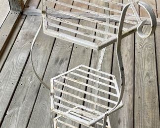 WROUGHT IRON PLANT SHELF/STAND