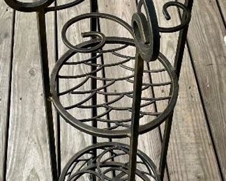 WROUGHT IRON PLANT SHELF/STAND