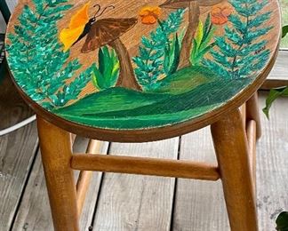PAINTED STOOL
