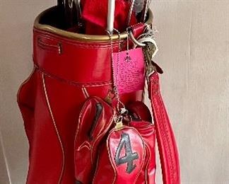 GOLF BAG, GOLF CLUBS