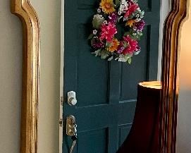 LARGE GILDED FOYER MIRROR