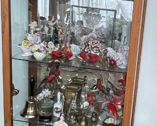 2-DOOR CURIO CABINET WITH GLASS SHELVES

**Some the items in this group have been SOLD. 