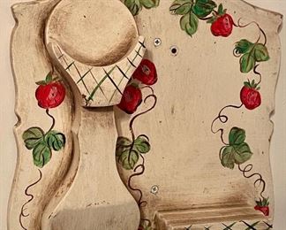 VINTAGE HANDPAINTED TELEPHONE STATION