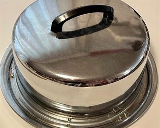 VINTAGE CHROME CAKE TAKER