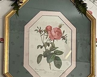 FRAMED FLORAL PRINT