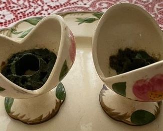 VINTAGE FRANCISCAN "DESERT ROSE"  CANDLE HOLDERS
