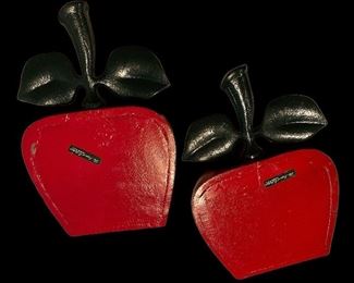 CAST IRON APPLE BOOKENDS