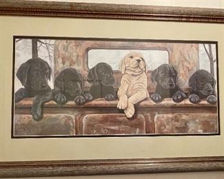 FRAMED LABRADORS PRINT