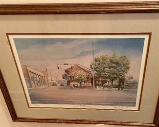 FRAMED HIGH POINT, NC TRAIN STATION PRINT - "THE DEPOT"