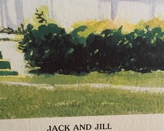 SIGNED, NUMBERED 122/250 "JACK and JILL" PRESCHOOL, HIGH POINT, NC by GREGORY ALDRIDGE