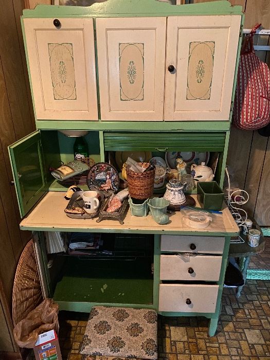 Super cool Hoosier cabinet!