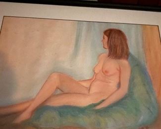 Nude with bean bag. So 70's!