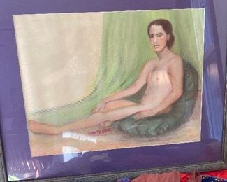 If this is a painting of you and you don't want everyone to see it come to the sale and buy it.