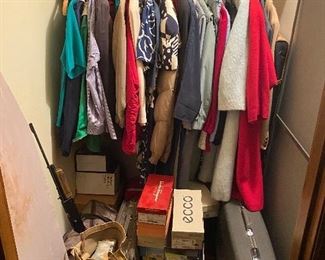 This sale has several closets of the coolest retro clothing I have seen in a long time. Mostly tiny women's clothing from the 60's, 70's, and 80's.