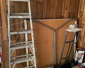 That is a ping pong table. It has been completely set up and is ready for game time.