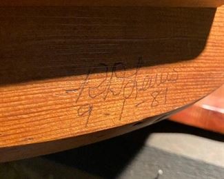 RD Lewis duck decoy.