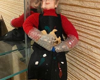 Department 56 Toy cobbler doll.