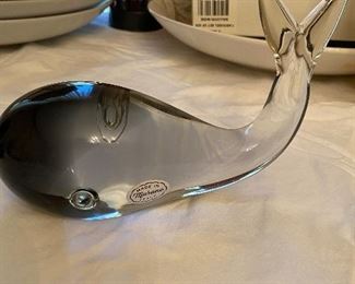 Awesome Murano glass whale.