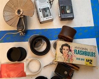 Photographer equipment.