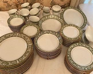 The huge china set.