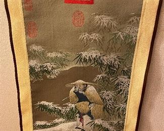 This work is entitled the Fisherman. I know I've tried to go fishing when it was way too cold and have had this same look on my face when I realized what a foolhardy decision I made.