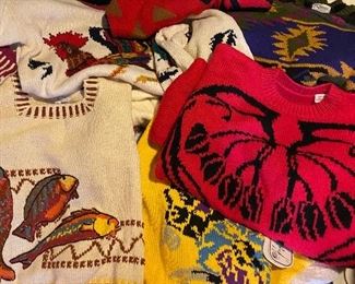80's and 90's fashion sweaters.