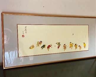 I love this painting. It reminds me that kids everywhere just want to play and have fun.