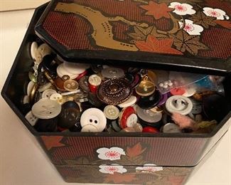 Box full of buttons.