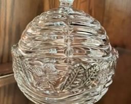 Crystal swirl bowl