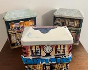 Antique German tin boxes