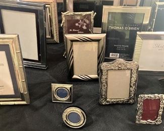 A variety of silver frames