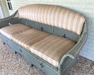 Vintage wicker sofa