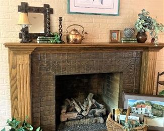 Inviting fireplace